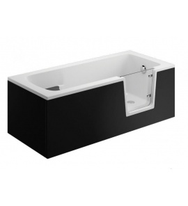 Polimat AVO Obudowa akrylowa do wanny panel przedni 170 cm czarny 00892