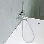 Flaminia One Bateria wannowa ścienna Chrom 112570