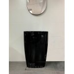 NIC Design Milk Umywalka wolnostojąca 58x40 czarny połysk 001290.008