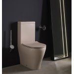 Flaminia App Miska WC Stojąca bez kołnierza 58x36 cm Argilla AP116GARG