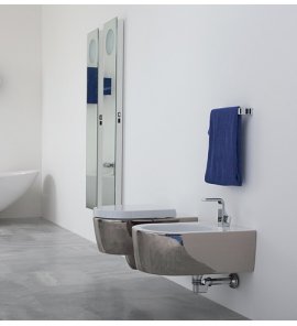 Flaminia Link Bidet wiszący 56x36 cm Biały/platinium 5051/BPLA