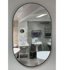 NIC Design Pastille Lustro ścienne 80x50 czarny mat 012777.064
