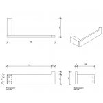 Decor Walther Contract CT TPH1 Wieszak na ręczniki chrom 0650100