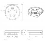 Decor Walther Contract CT WSS Mydelniczka z uchwytem ściennym Chrom 0651700