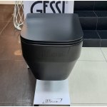      Olympia Ceramica Synthesis Miska bezrantowa 52x36 z deską wolnoopadającą slim czarny mat SYN1202R23+C9SY23 WIETRZENIE MAGAZYNÓW!!