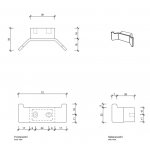 Decor Walther Contract CT HAK2 Haczyk na ręczniki podwójny czarny mat 0650460