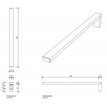 Decor Walther Contract CT HTH1 Wieszak na ręczniki czarny mat 0651060
