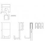 Decor Walther Contract DH 2 Haczyk na kabinę prysznicową czarny mat 0902060