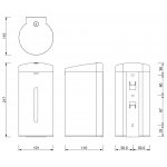 Decor Walther Contract DW 290 Dozownik mydła ścienny Stal polerowana 0858970