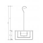 Decor Walther DW 226 Koszyk prysznicowy wiszący Czarny mat 0847960