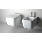 Hidra Faster Kiub Miska WC wisząca White matt marble KIWR20.101