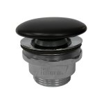Hidra Gio Evolution Korek odpływowy do umywalki z ceramiczną pokrywą Czarny mat P125.026