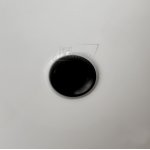 Hidra Gio Evolution Korek odpływowy do umywalki z ceramiczną pokrywą Czarny mat P125.026