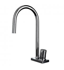   Fima Carlo Frattini Fluid Bateria kuchenna z obrotową wylewką Chrom F7028CR W MAGAZYNIE!!