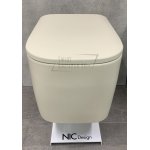 NIC Design Semplice Miska WC wisząca Rimless z deską wolnoopadającą Vaniglia 003699.056+005706.056