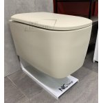 NIC Design Semplice Miska WC wisząca Rimless z deską wolnoopadającą Vaniglia 003699.056+005706.056