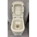 NIC Design Semplice Miska WC wisząca Rimless z deską wolnoopadającą Vaniglia 003699.056+005706.056