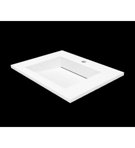 Cristalstone Linea Ideal Umywalka 60x45x2 biała U600-MCOLC/CR