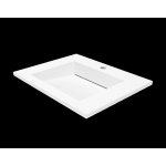 Cristalstone Linea Ideal Umywalka 60x45x2 biała U600-MCOLC/CR