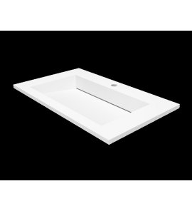 Cristalstone Linea Ideal Umywalka wpuszczana w blat biała U800-MCOLC/CR