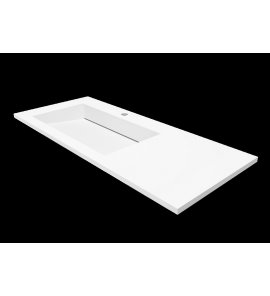Cristalstone Linea Ideal Umywalka wpuszczana w blat biała U1100-MBLOLC/CR
