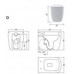   NIC Design Semplice Miska 53x35 biały połysk 003369.001 W MAGAZYNIE!!