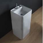 Nic Design Semplice Umywalka wolnostojąca 40x40 biały połysk 001371.001