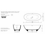 Marmorin Wila II Wanna wolnostojąca 168x76x58,5 cm Biały P_W_620_01_1680_0_00 
