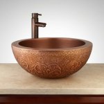 Umywalka Cobre Miedziana Nablatowa 35 cm SLUN-005.35