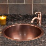Umywalka Cobre Miedziana wpuszczana w blat 45 cm SLZOW-009.45