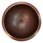 Umywalka Cobre Miedziana młotkowana wpuszczana w blat 45 cm SLZOW-008.45