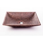 Umywalka Cobre Miedziana Nablatowa 43x36 cm SLUN-003.43