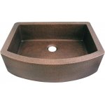 Zlew kuchenny Jednokomorowy Cobre miedziany młotkowany 84x62 cm SLZJ-001