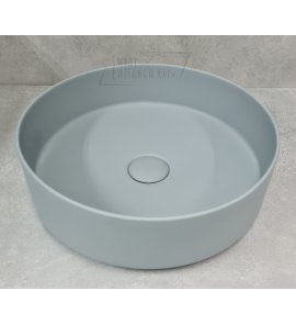 Cielo Shui Comfort Umywalka nablatowa z korkiem okrągła Ø  40 cm Brina SHCOLAT40BR+PIL01.BR