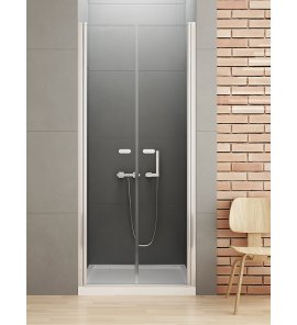 New Trendy New Soleo Podwójne drzwi wnękowe 125,3x195 cm chrom D-0128A/1253 