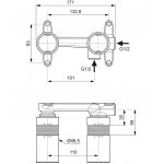      Ideal Standard Element podtynkowy baterii umywalkowej A1313NU WYPRZEDAŻ MAGAZYNOWA!!