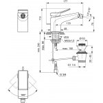 Ideal Standard Conca Bateria bidetowa jednouchwytowa z korkiem automatycznym Czarny mat BC760A5
