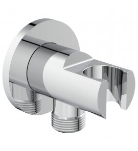      Ideal Standard Joy Uchwyt słuchawki ścienny z przyłączem wody Chrom BC807AA WYPRZEDAŻ MAGAZYNOWA!!