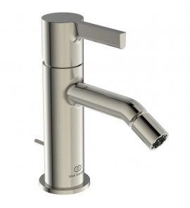 Ideal Standard Joy Bateria bidetowa jednouchwytowa z korkiem automatycznym Nikiel BC784GN