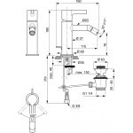 Ideal Standard Joy Bateria bidetowa jednouchwytowa z korkiem automatycznym Nikiel BC784GN