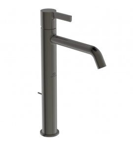 Ideal Standard Joy Bateria umywalkowa wysoka z korkiem automatycznym Czarny mat BC781A5