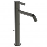 Ideal Standard Joy Bateria umywalkowa wysoka z korkiem automatycznym Czarny mat BC781A5