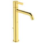Ideal Standard Joy Bateria umywalkowa wysoka z korkiem automatycznym Gold BC781A2