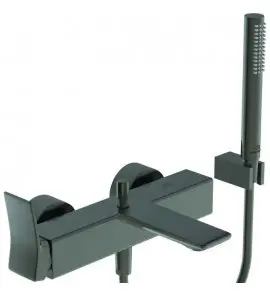 Ideal Standard Conca Bateria wannowo-natryskowa ścienna z zestawem prysznicowym Czarny mat BC763A5