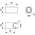 Ideal Standard Conca Uchwyt ścienny na słuchawkę Gold BC770A2