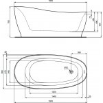 Ideal Standard Around Wanna wolnostojąca 180x85 Biały mat K8715V1