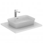 Ideal Standard Ipalyss Umywalka nablatowa 550x380 mm z przelewem Biały połysk E2078MA