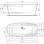 Ideal Standard Dea Wanna wolnostojąca 170x75 Biały K8720V1