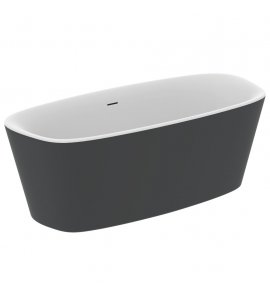 Ideal Standard Dea Wanna wolnostojąca 170x75 Biały/Czarny matowy K8720V3 
