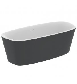 Ideal Standard Dea Wanna wolnostojąca 180x80 Biały/Czarny matowy K8721V3